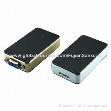USB3.0 Display Adapters, VGA (1,920 x 1,080P), Low-power Consumption